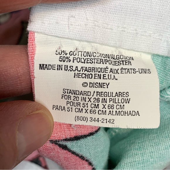 3/$25 VTG Disney Minnie Mouse Daisy Floral Cartoon Character Pillowcase Fabric - Picture 7 of 7